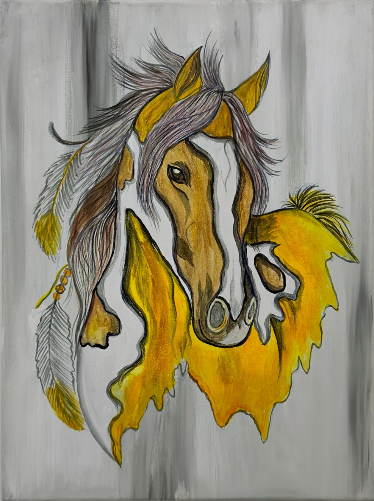 Horse Painting on Canvas