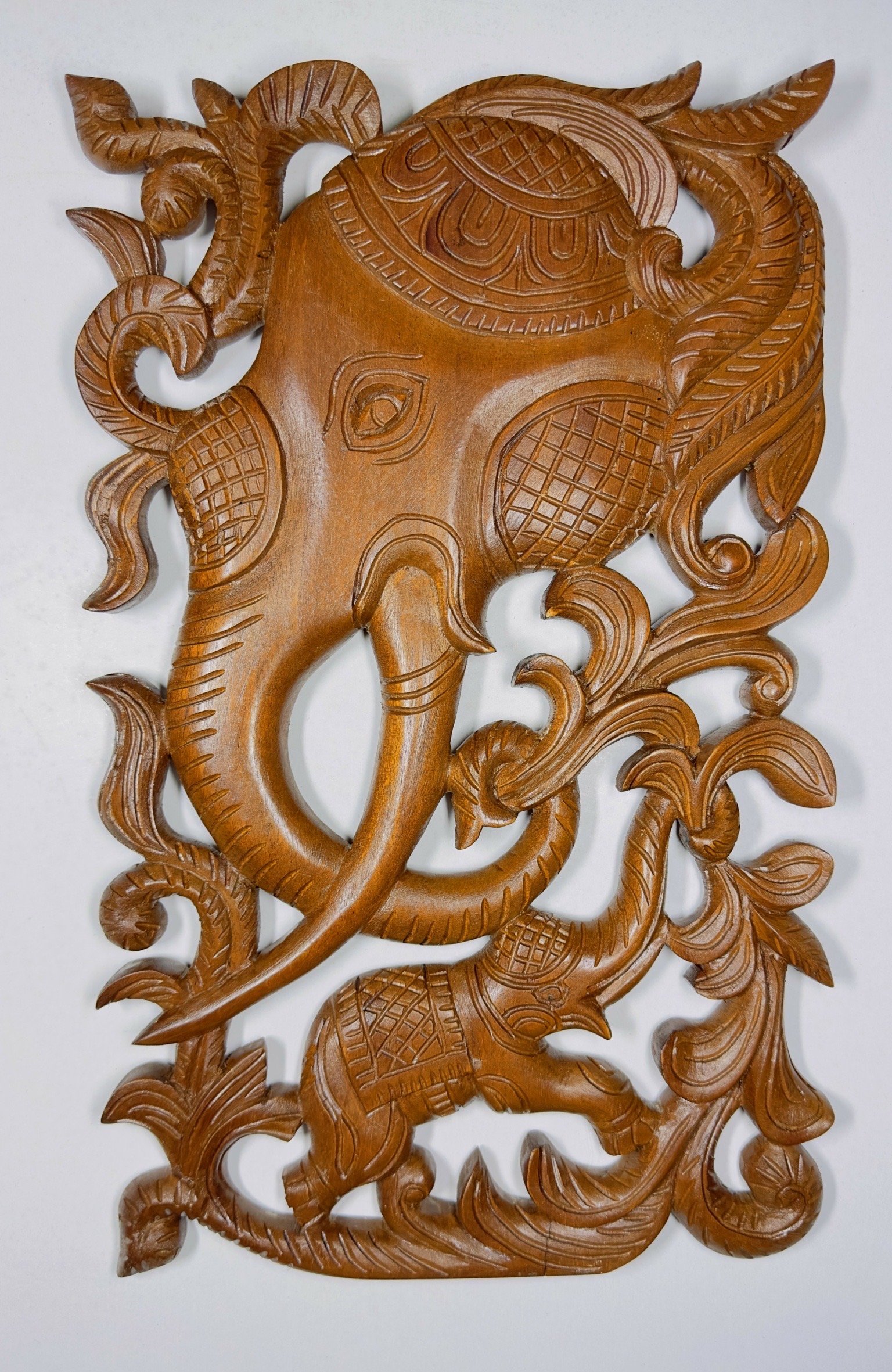 Elephant Wood Carving