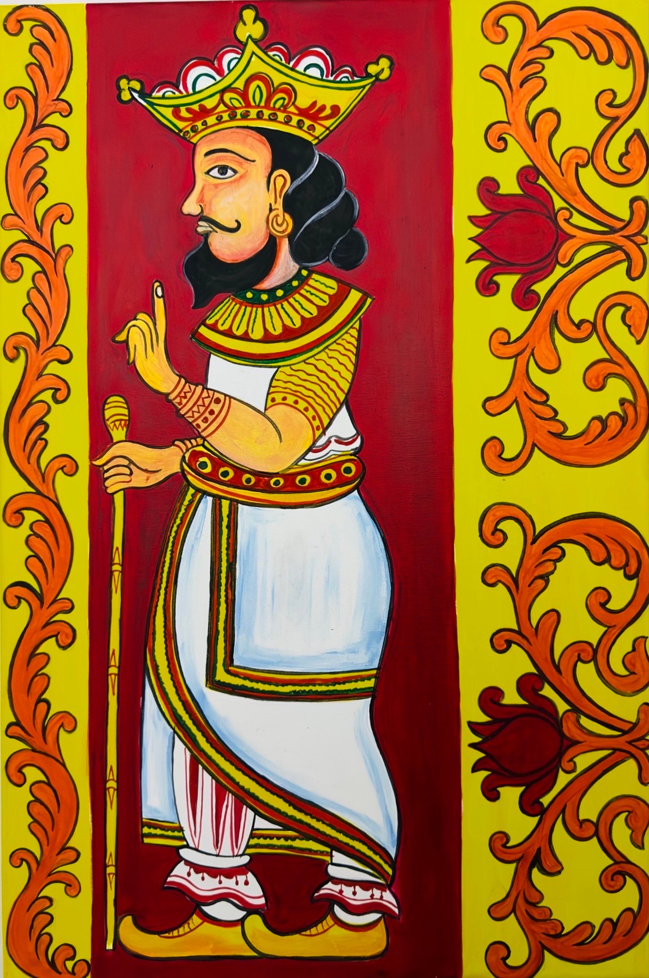 Kandyan Traditional Painting on Canvas