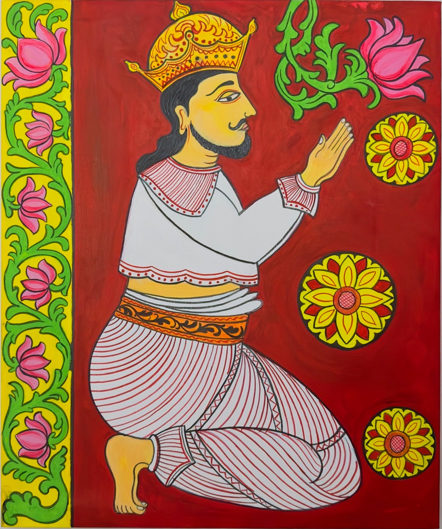Kandyan Traditional Painting on Canvas